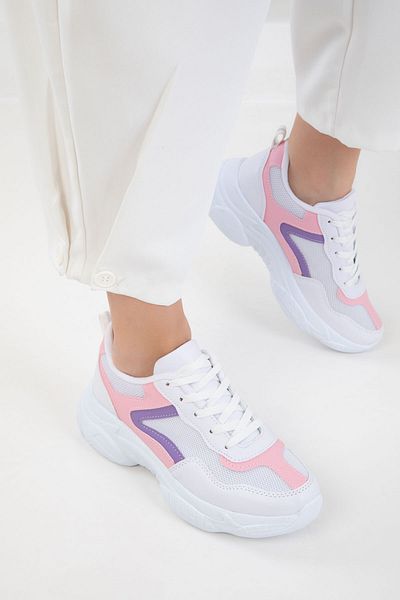 SOHO White-Powder-Lilac Women's Sneaker 20610