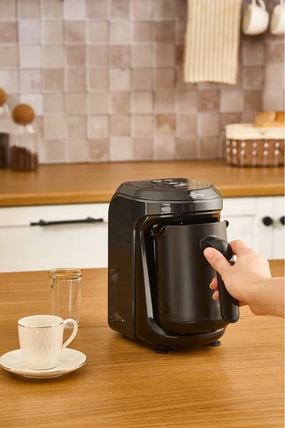 Karaca Shiny Black Memory Hüps Aroma Turkish Coffee Machine