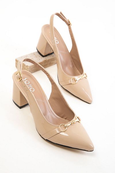 SOHO Skin Patent Leather Women's Classic Heeled Shoes 20368