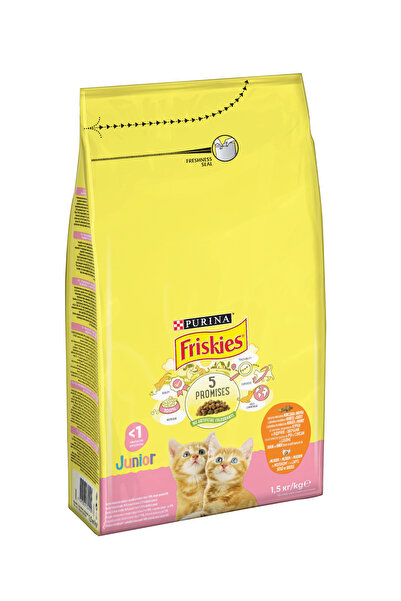Friskies Purina Tavuklu Ve Sütlü Yavru Kedi Kuru Maması 1,5 Kg