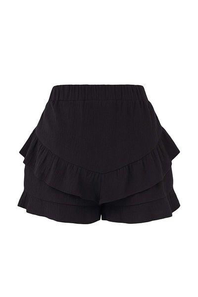 Trendyol Collection Textured Fabric Mini Shorts Skirt Twoss25Sr00223