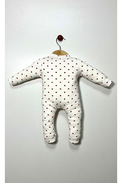Kocaman Bebe Heart Printed Baby Girl Jumpsuit