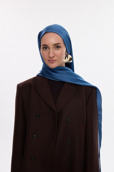 MİRSOY SCARF Indigo R Σάλι Ζουμάν