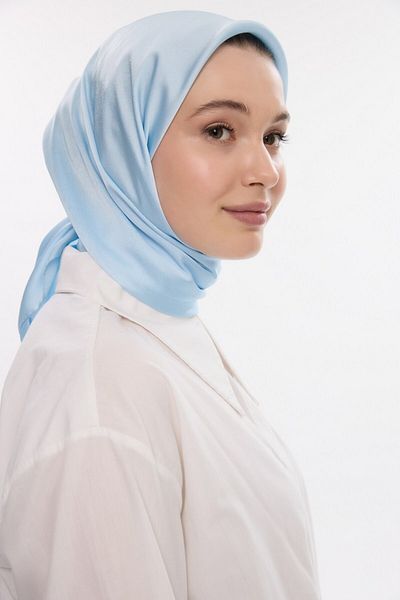 MİRSOY SCARF Eșarfă Idol Janjan Abiyelik-Baby Blue