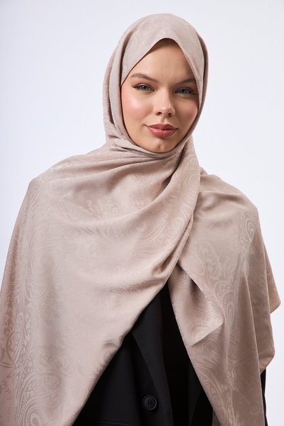 MİRSOY SCARF Velora Desen Kaymaz jakarlı Şal