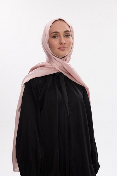 MİRSOY SCARF İkon Janjan Şal Abiyelik-pudră