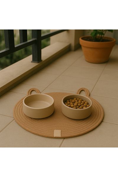 EGE ÖRGÜM Pet Food Mat Cat Placemat 40X40 cm