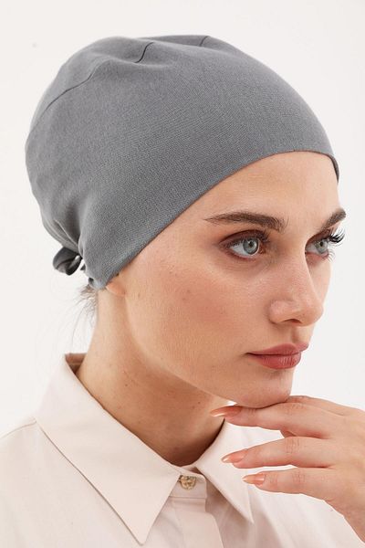 MİRSOY SCARF Bonnet-Gray Seamless Design