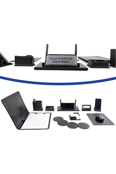 prozenis PR809 Masa Üstü İsimlik Kalemlik Masa İsimliği Ofis Seti Yeni iş Hed...