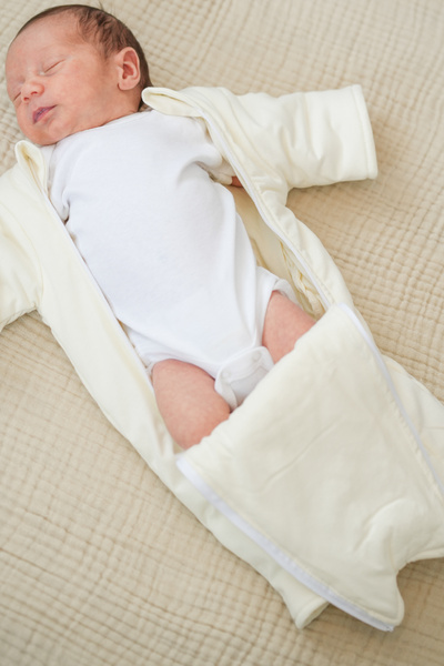 Minuche 100% Cotton Baby Sleeping Bag - Fiber Filled and Double Zipper for Easy Changing