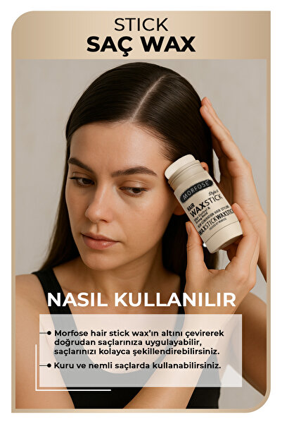 Morfose Stick Saç Wax 55 gr - Saç Sabitleyici, Güçlü Tutuş