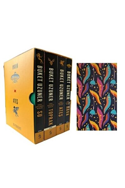 Everest Yayınları Buket Uzuner - Tabiat Dörtlemesi Set - Hava - Ateş - Toprak...