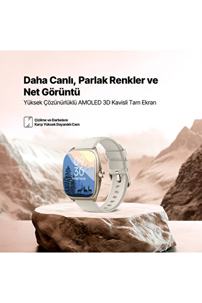 Ttec Tempus Pro  47mm Kavisli AMOLED Ekranlı Dikdörtgen Alüminyum Kasa 2SW07