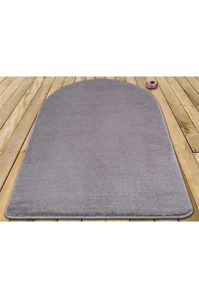 Myevilla Washable Seccade Soft Long Furry Plush Puffy Knee Painless Prayer Light Gray