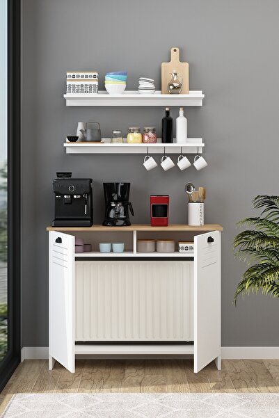 Avmpark Vega Kahve Köşesi 110 Cm ( 90 Cm Ve 104 Cm Petekler Için ) Petek Üstü Çok Amaçlı