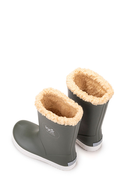 IGOR Splash Nautico Borreguito Khaki Boy's Rain Boots