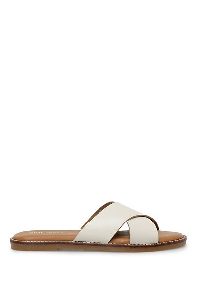 Nine West Honeyy 3Fx Beige Women's Flat Slippers