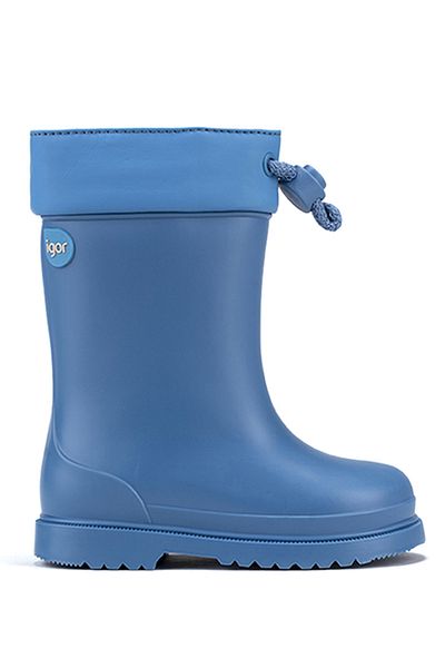 IGOR Chufo Cuello Blaue Unisex-Kinder-Regenstiefel