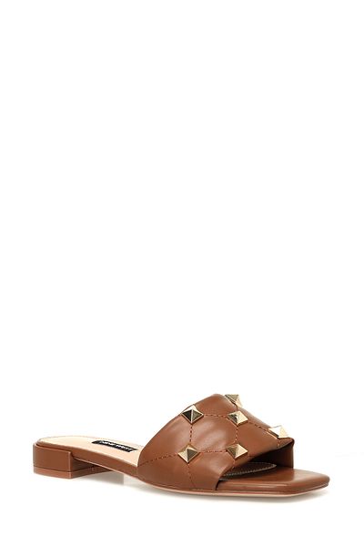 Nine West Izro 4fx Taba Kadın Düz Terlik