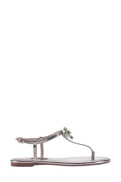 Nine West ARTEMIS 3FX Gold Flache Sandalen für Damen