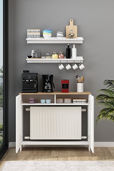 Avmpark Vega Kahve Köşesi 110 Cm ( 90 Cm Ve 104 Cm Petekler Için ) Petek Üstü Çok Amaçlı