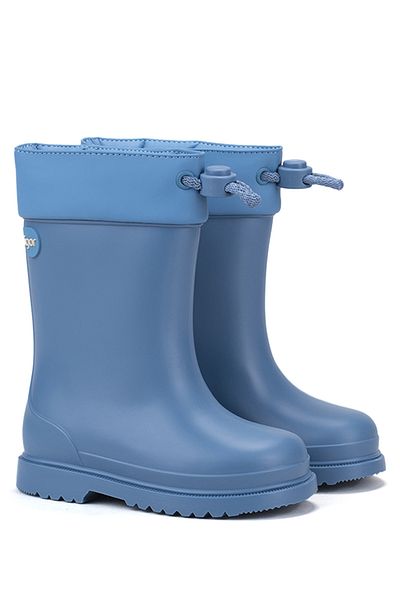 IGOR Chufo Cuello Blaue Unisex-Kinder-Regenstiefel