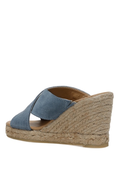 Nine West Sanhem 3fx Сині жіночі капці на підборах з набивкою