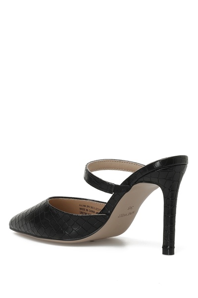 Nine West Ahlona 2pr Siyah Kadın Topuklu Terlik