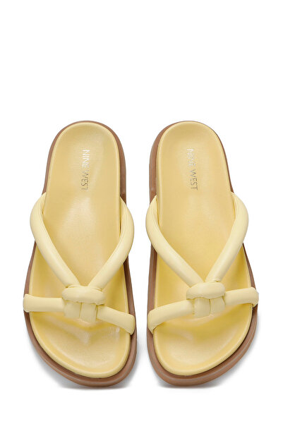 Nine West Γυναικείες φλατ παντόφλες Isju 3fx Yellow