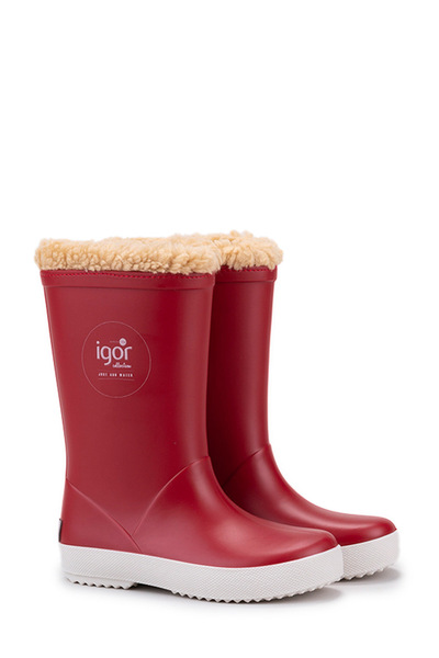 IGOR Splash Nautıco Borreguıto Kırmızı Kız Çocuk Yağmur Çizmesi