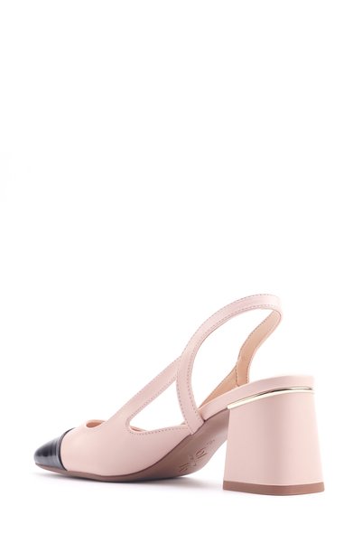 Nine West حذاء نسائي بكعب عالٍ من LANE 4FX كريمي
