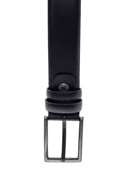 Derimod Black Leather Men's Belt - 000a2d1222026