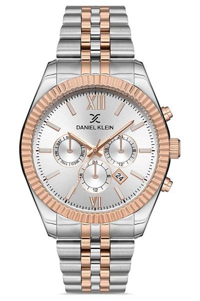 Daniel Klein Steel Bracelet Rose Gold/metallic Men's Wristwatch