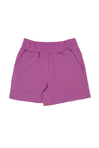 U.S. Polo Assn. Kız Çocuk Menekşe Örme Şort 50306279-VR037