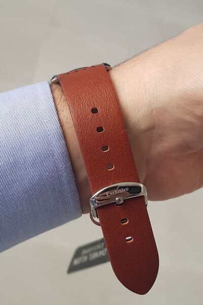 Daniel Klein New Model Functions Active Brown Leather Strap Men's Wrist Watch