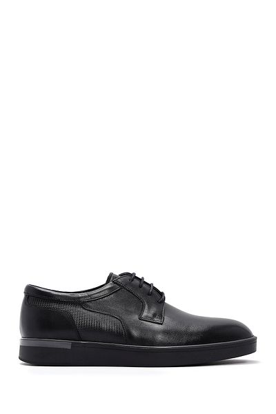 Derimod Men's Black Leather Casual Shoes 23Wfd684418