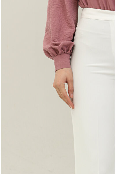 sefamerve Bol Paça Pantolon 1149-03 Ekru