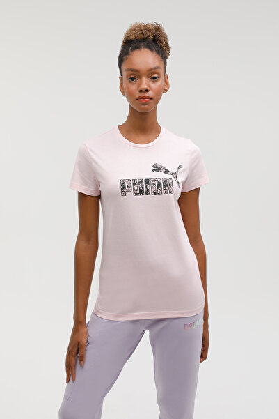 Puma Bppo-000171 Blank Base - T-shirt Pembe Kadın Kısa Kol