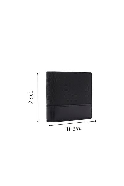 Derimod Black Leather Men's Wallet - 000a2d307426