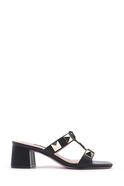 Nine West Joey 4fx Siyah Kadın Topuklu Terlik