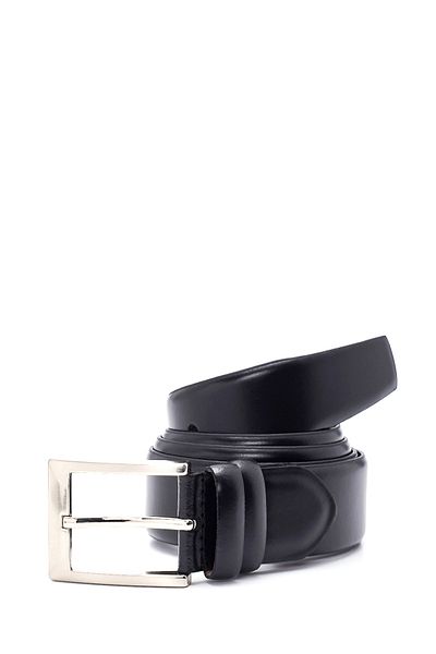 Derimod Black Leather Men's Belt - 000a2d1302318