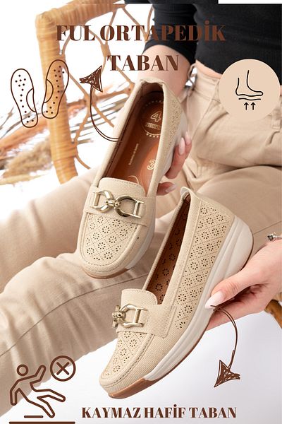 Slipcat Women's Mother Orthopedic Anti-Sweat Anti-Slip Shoes Ballerinas
