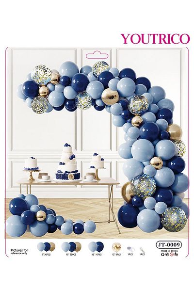 Youtrico Sweet Macaron Balloon Garland Set - Dreamy Wedding Arch & Photo Backdrop in Soft Colors