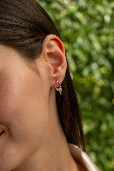 Safir Kuyumculuk 0,23ct Pırlantalı Küpe
