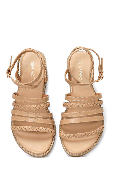 Nine West Wedde 4Fx Tan Women's Flat Sandals