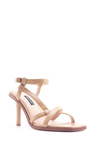 Nine West Alina 4Fx Tan Women's Heeled Sandals
