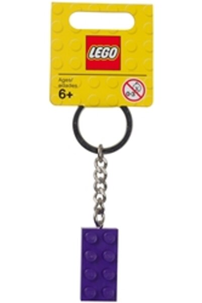 LEGO 853379 2X4 Stud Purple Keychain