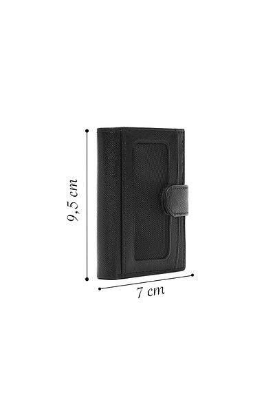 Derimod Black Leather Men's Card Holder - 000a2d3094cv