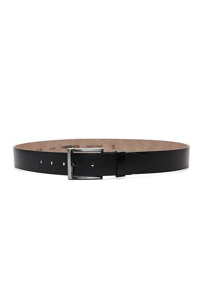 Derimod Black Leather Men's Belt - 000a2d1302926