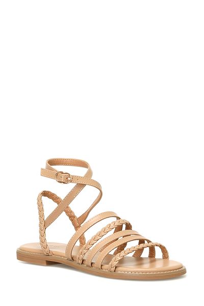 Nine West Wedde 4Fx Tan Women's Flat Sandals